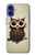 S0360 café Chouette Etui Coque Housse pour iPhone 16
