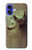 S0931 Loup Blanc Noir Etui Coque Housse pour iPhone 16