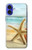S1117 Étoiles de mer sur la plage Etui Coque Housse pour iPhone 16