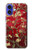 S2414 Rouge Fleur amandier Van Gogh Etui Coque Housse pour iPhone 16