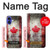 S2490 Canada Feuille d'érable Drapeau Texture Etui Coque Housse pour iPhone 16