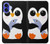 S2631 Mignon Bébé Pingouin Etui Coque Housse pour iPhone 16