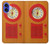 S2780 Radio bakélite orange millésimé Etui Coque Housse pour iPhone 16