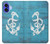 S3053 Marin Blue Anchor Etui Coque Housse pour iPhone 16