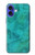 S3147 Aqua Marbre Pierre Etui Coque Housse pour iPhone 16