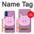 S3269 Porc Dessin animé Etui Coque Housse pour iPhone 16