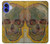 S3359 Vincent Van Gogh Crâne Etui Coque Housse pour iPhone 16