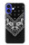 S3363 Motif Bandana Noir Etui Coque Housse pour iPhone 16