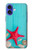 S3428 Aqua Bois Coquille d'étoile de mer Etui Coque Housse pour iPhone 16