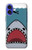 S3825 Plongée en mer de requin de dessin animé Etui Coque Housse pour iPhone 16