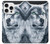 S0123 Loup blanc Etui Coque Housse pour iPhone 16 pro