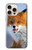 S0417 Renard Etui Coque Housse pour iPhone 16 pro
