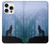 S0935 Loup Hurlant dans la forêt Etui Coque Housse pour iPhone 16 pro