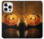 S1083 Citrouille araignée bougies Halloween Etui Coque Housse pour iPhone 16 pro