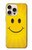 S1146 Sourire Soleil Jaune Etui Coque Housse pour iPhone 16 pro