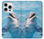S1291 Les Dauphins en Mer Etui Coque Housse pour iPhone 16 pro