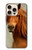 S1595 Beau cheval marron Etui Coque Housse pour iPhone 16 pro