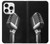 S1672 Rétro Musique Jazz Microphone Etui Coque Housse pour iPhone 16 pro