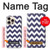 S2345 Marine Bleu Shavron Zig zag Etui Coque Housse pour iPhone 16 pro