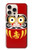 S3045 Japon Bonne chance Daruma Poupée Etui Coque Housse pour iPhone 16 pro