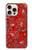 S3354 Rouge classique Bandana Etui Coque Housse pour iPhone 16 pro
