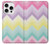 S3514 Arc en ciel Zigzag Etui Coque Housse pour iPhone 16 pro