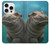 S3871 mignon, bébé, hippopotame, hippopotame Etui Coque Housse pour iPhone 16 pro