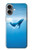 S0843 Baleine bleue Etui Coque Housse pour iPhone 16 plus