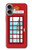 S2059 Angleterre britannique Cabine téléphonique Minimaliste Etui Coque Housse pour iPhone 16 plus