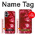 S2480 Tie dye rouge Etui Coque Housse pour iPhone 16 plus