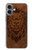 S2529 Leo Zodiaque Zodiaque marron Impression graphique Etui Coque Housse pour iPhone 16 plus