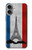 S2859 Drapeau France millésimé Tour Eiffel Etui Coque Housse pour iPhone 16 plus