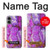 S2907 Violet Turquoise Pierre Etui Coque Housse pour iPhone 16 plus