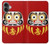 S3045 Japon Bonne chance Daruma Poupée Etui Coque Housse pour iPhone 16 plus