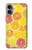 S3408 citron Etui Coque Housse pour iPhone 16 plus
