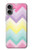 S3514 Arc en ciel Zigzag Etui Coque Housse pour iPhone 16 plus
