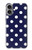 S3533 Bleu à pois Etui Coque Housse pour iPhone 16 plus