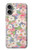 S3688 Motif d'art floral floral Etui Coque Housse pour iPhone 16 plus