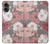 S3716 Motif floral rose Etui Coque Housse pour iPhone 16 plus