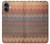 S3752 Motif de tissu en zigzag imprimé graphique Etui Coque Housse pour iPhone 16 plus