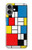 S3814 Composition de dessin au trait Piet Mondrian Etui Coque Housse pour iPhone 16 plus