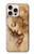 S1045 Leonardo da Vinci Femme Head Etui Coque Housse pour iPhone 16 pro max