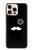 S1946 Sir Mustache Minimalisme Etui Coque Housse pour iPhone 16 pro max