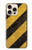 S2231 Noir et Jaune Ligne de risque rayé Etui Coque Housse pour iPhone 16 pro max