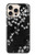 S2544 Kimono japonais style Noir motif fleur Etui Coque Housse pour iPhone 16 pro max