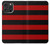 S2638 Noir et Rouge rayé Etui Coque Housse pour iPhone 16 pro max