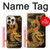 S2804 Dragon d'or imprimé chinois Etui Coque Housse pour iPhone 16 pro max