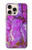 S2907 Violet Turquoise Pierre Etui Coque Housse pour iPhone 16 pro max