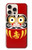 S3045 Japon Bonne chance Daruma Poupée Etui Coque Housse pour iPhone 16 pro max