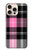 S3091 Motif rose à carreaux Etui Coque Housse pour iPhone 16 pro max